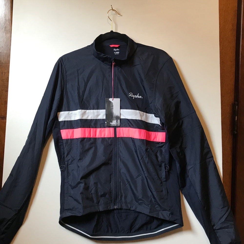 NWT Rapha Long Sleeve Cycling Jersey dark blue